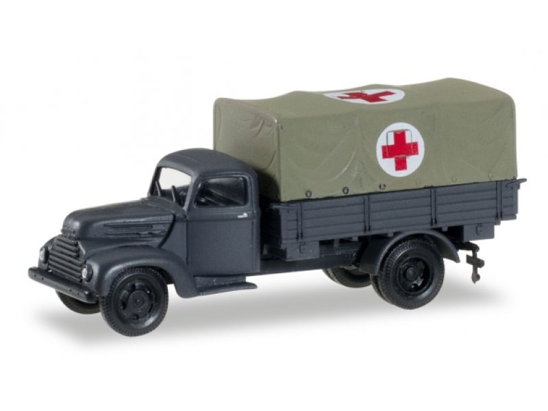 Herpa 745451 Ford Köln Planen-lkw rotes Kreuz for sale online 